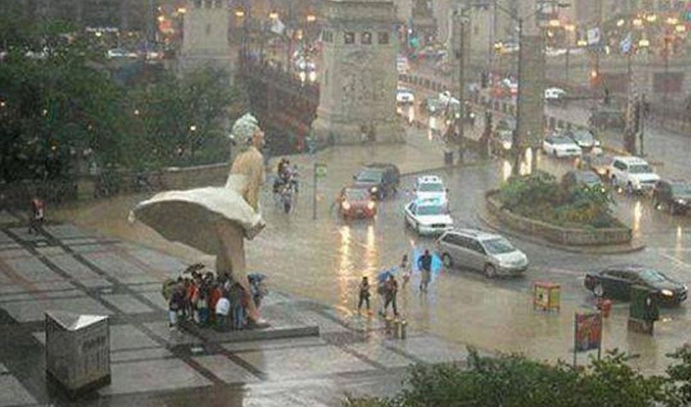 El cono de silencio sobre los radares, donde no se ve la lluvia