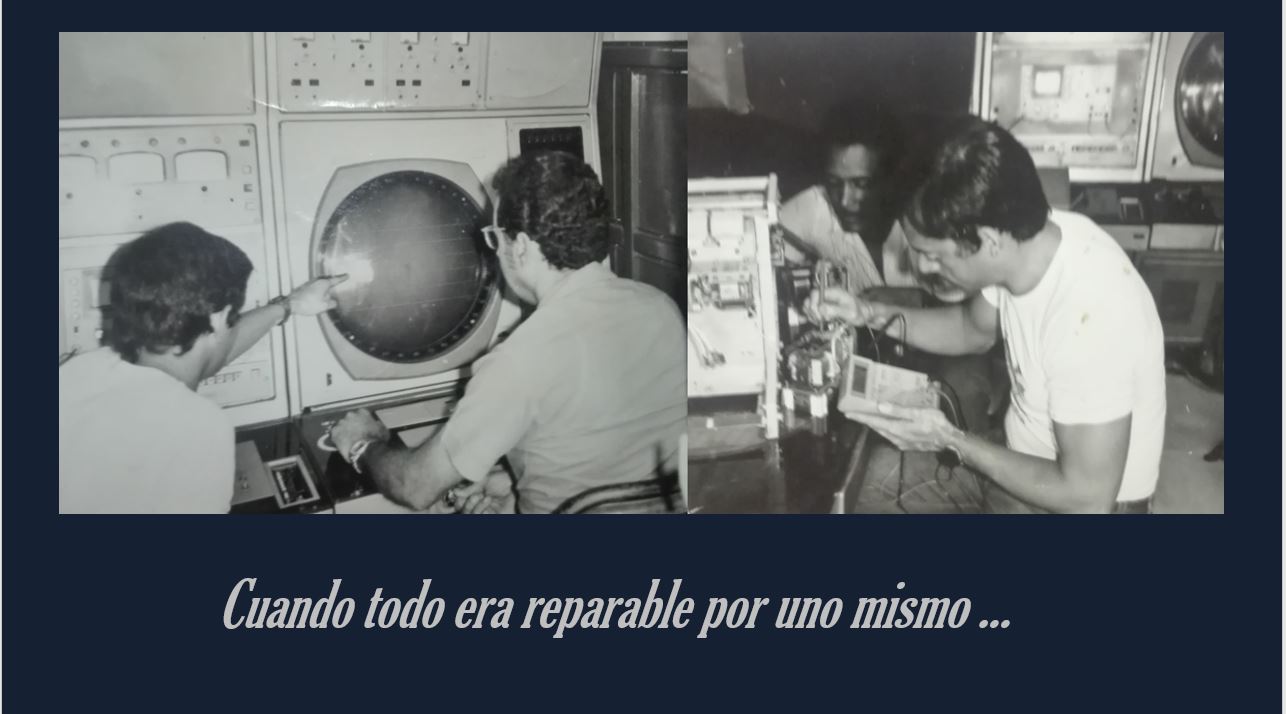 En la era de los radares analógicos cuando uno podía reparar por sí mismo cualquier parte del radar