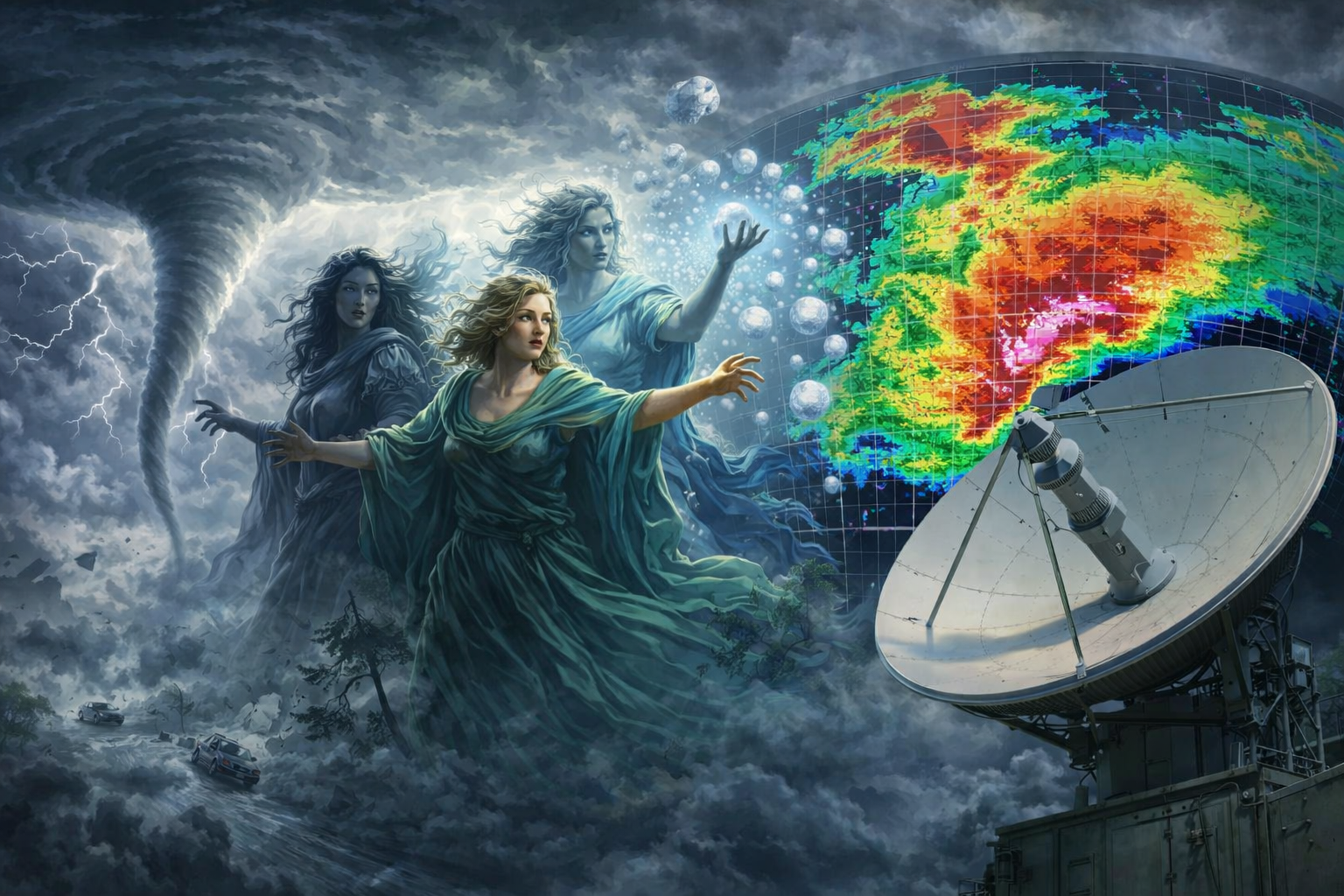 Radar Doppler y Polarimétrico captando a las Tres Reinas Malvadas del Tiempo: aeroavalanchas, tornados y granizadas
