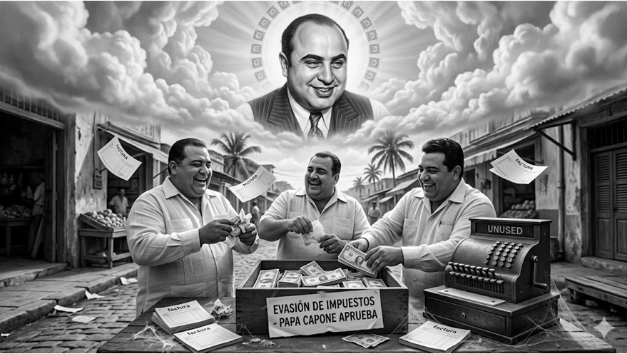 Empresarios cubanos aumentando sus ganancias a costa de no pagar impuestos porque no se registran las ventas. Un paraíso fiscal que "Papá" Capone envidiaría.