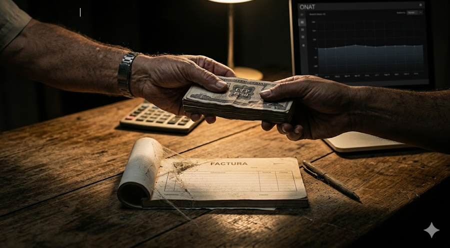 Personas ejecutando una comp`ra-venta sin que medie factura, solo efectrvo
