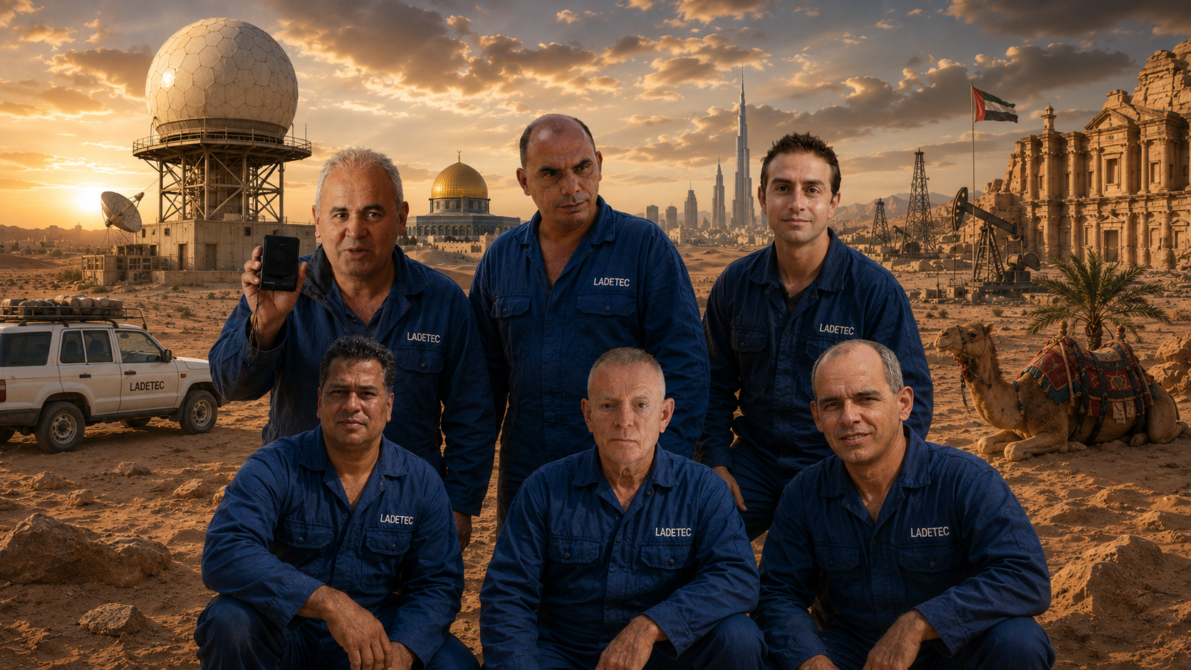 Equipo de ingenieros, expertos en radares meteorológicos que están unidos en la empresa CNA LADETEC, en Camagüey, Cuba