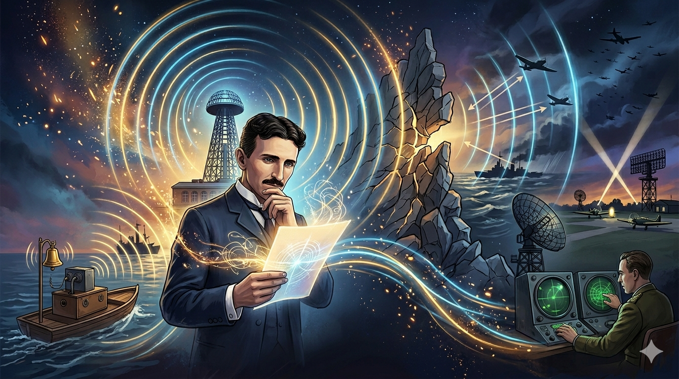 Cómo Tesla Imaginó el Radar Antes de que Existiera