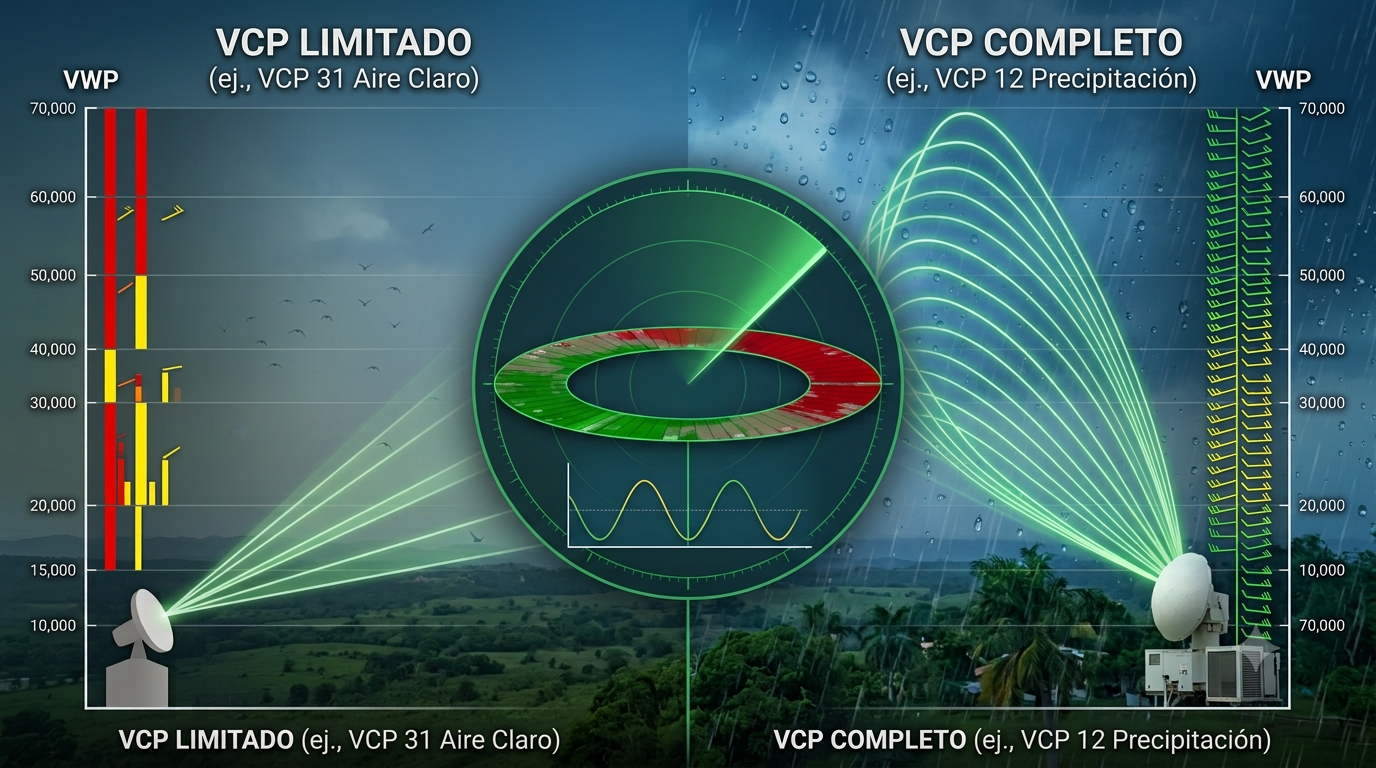 ¿Es VWP el perfil del viento en la troposfera?