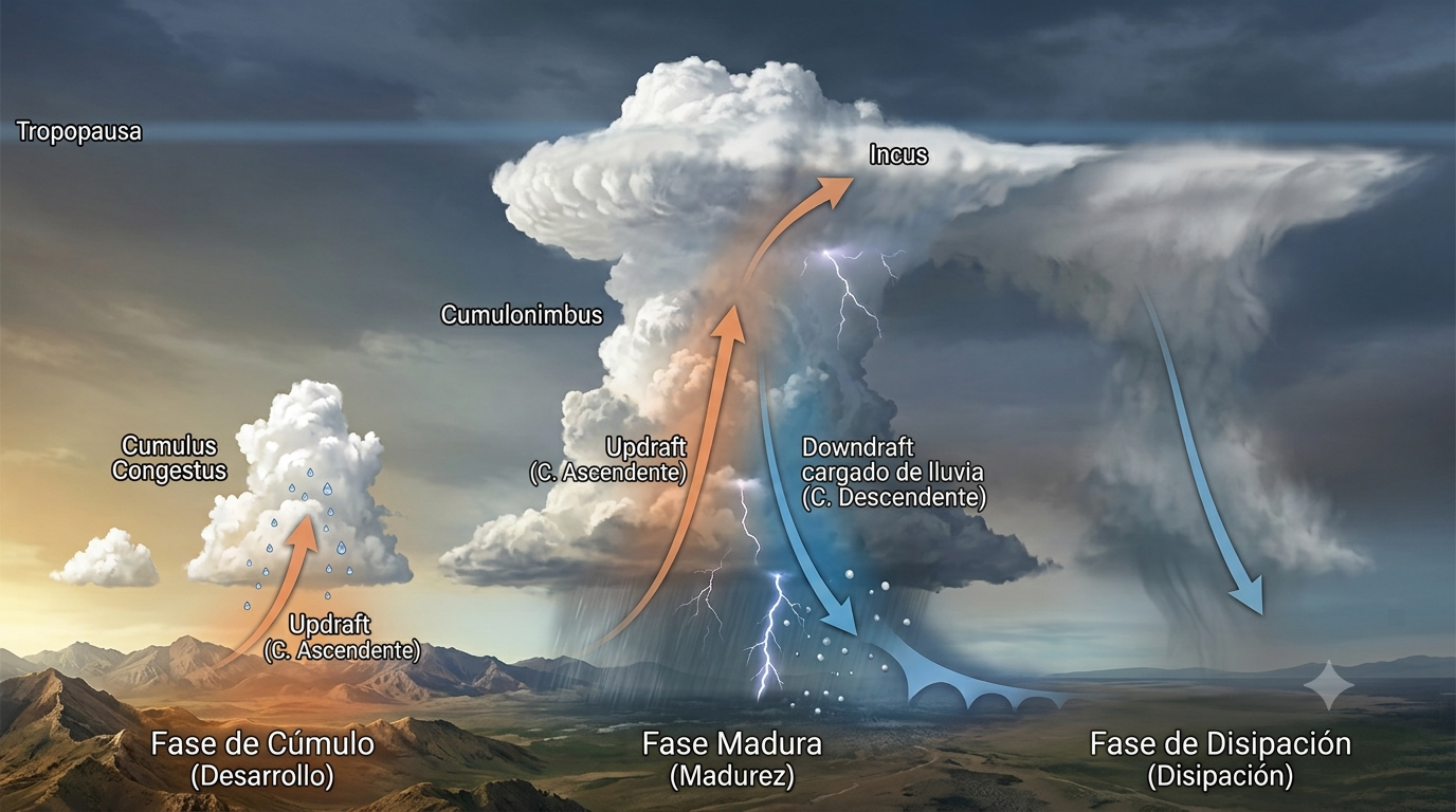 ¿Conoces el «extraño» ciclo de vida de las tormentas?