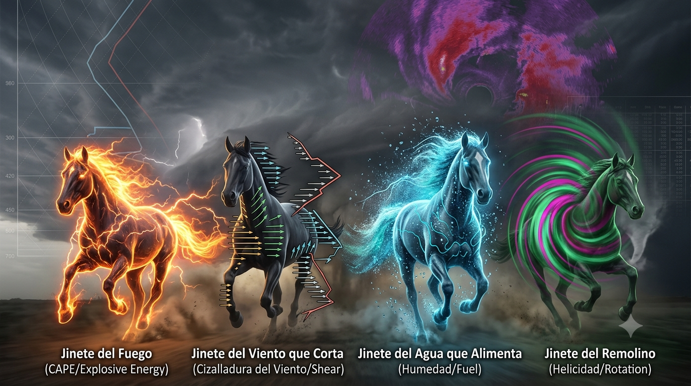 Los cuatro jinetes de las apocalípticas tormentas