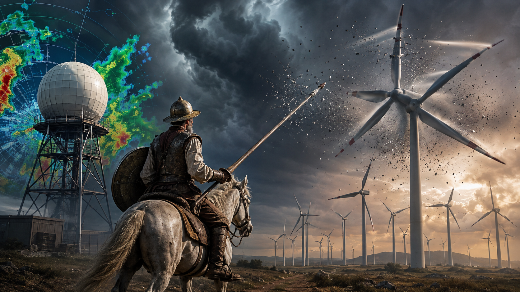 El Quijote Moderno: Radares Meteorológicos versus Turbinas Eólicas