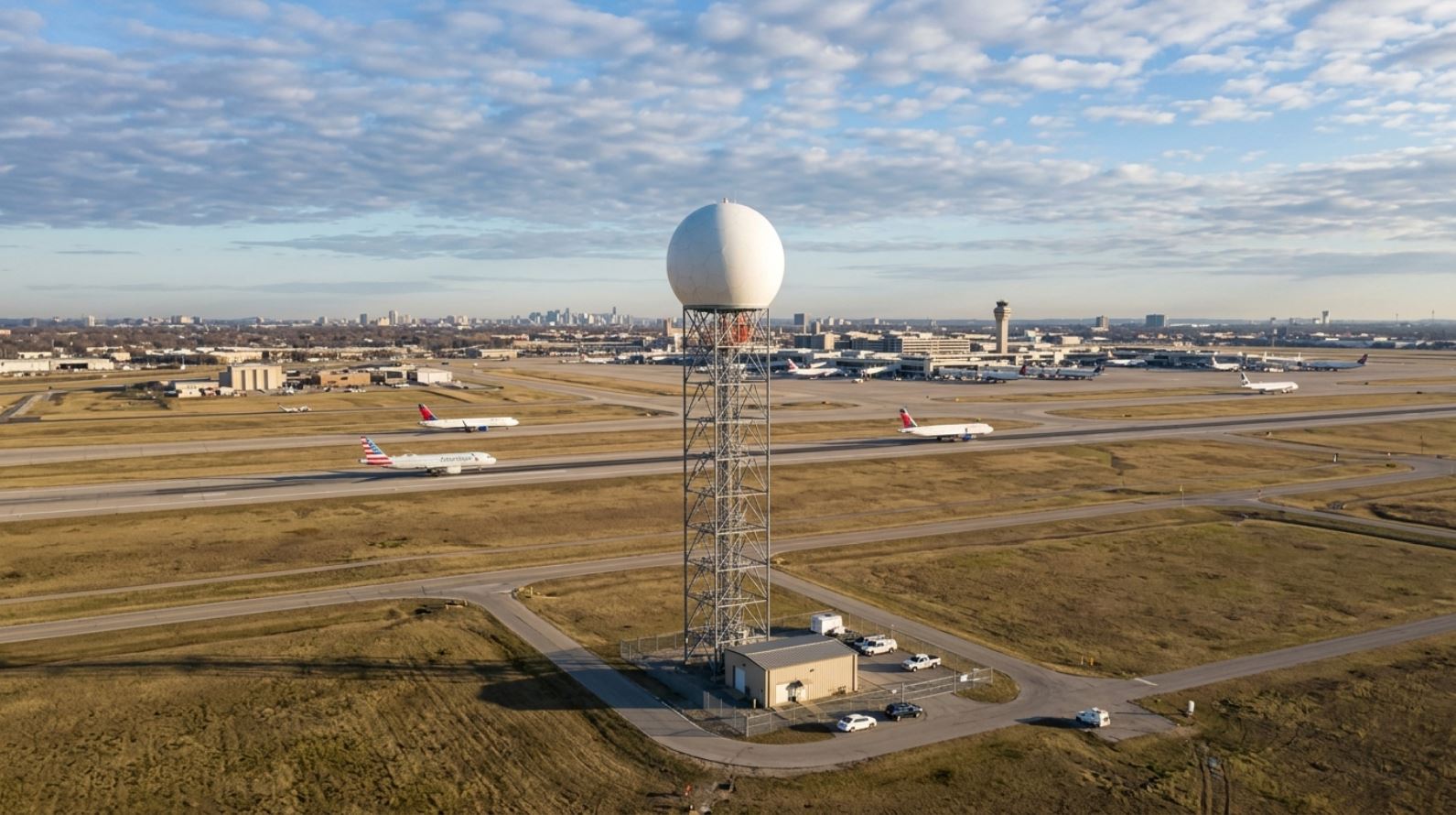 Where Should a Weather Radar Be Located to Serve an Airport?